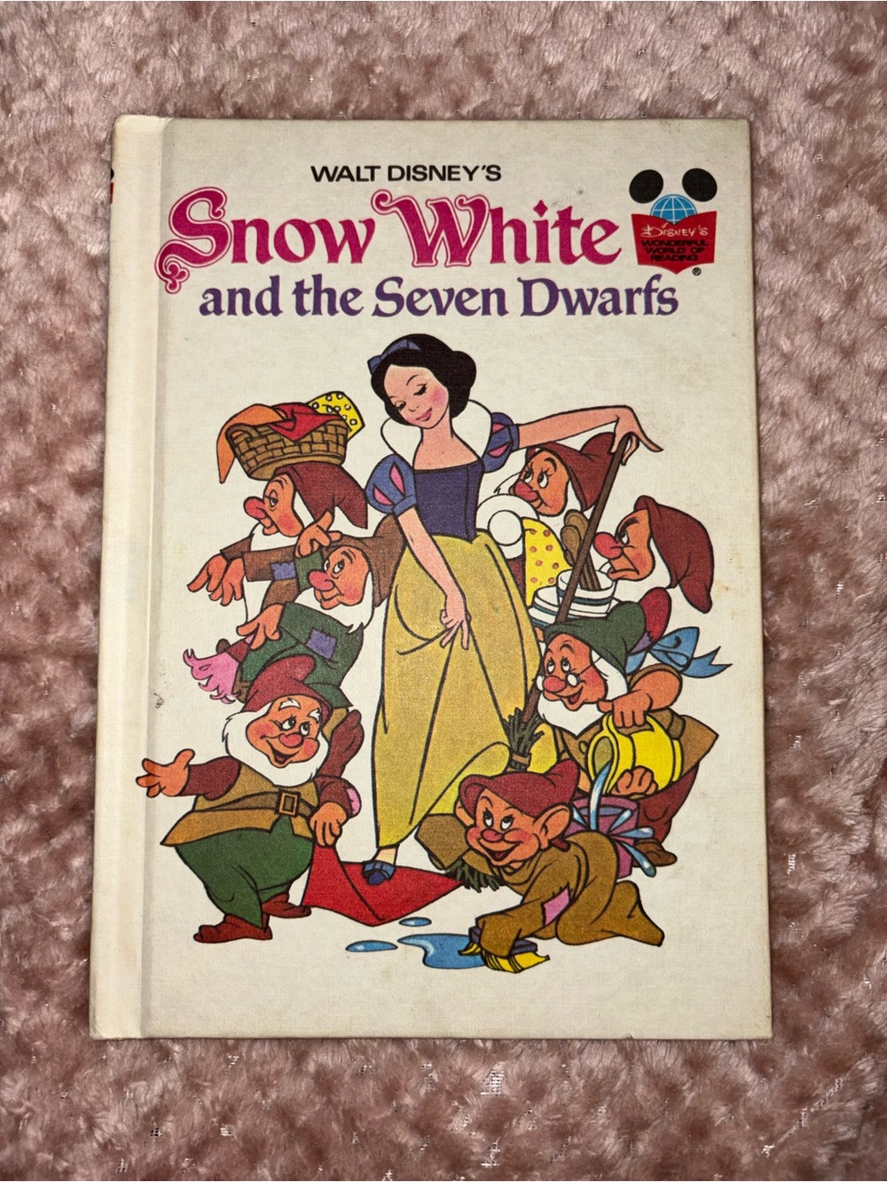 Vintage Disney Snow White Hardcover Book